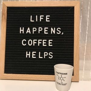 Caffeine espresso shot glass